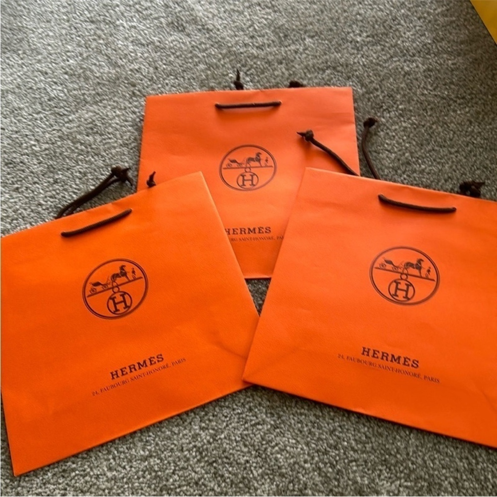 5 Authentic Hermes Gift Bags Authentic